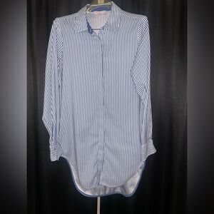 Philosophy Navy and White Striped Women’s Shirt